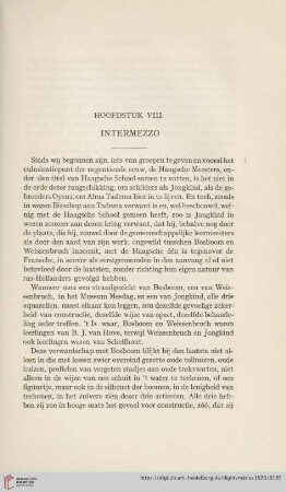 Hoofdstuk VIII. Intermezzo