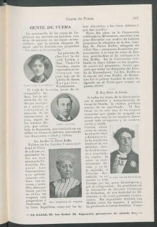 Gente de fuera. : Sra. Josefina St. Pierre Ruffin [y] El Rey Oscar de Suecia.
