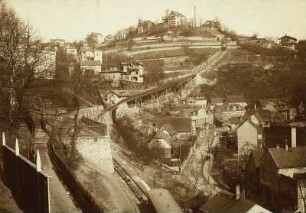 Loschwitz mit Standseilbahn und Grundstraße