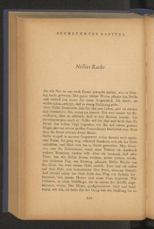 Sechzehntes Kapitel Nellies Rache