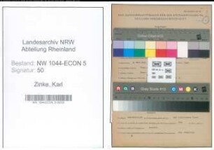 Entnazifizierung Karl Zinke , geb. 04.03.1892 (Gastwirt)