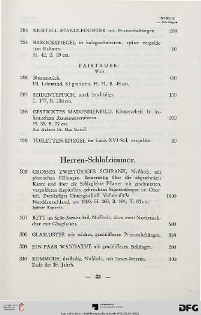 Herren-Schlafzimmer (Nr. 306-321)
