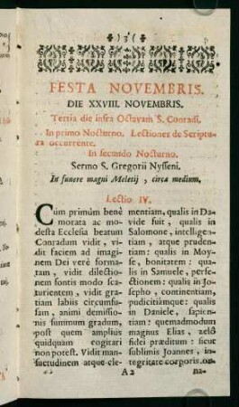 3-12, Festa Novembris