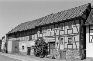 Wohnhaus (Hofreite, Fachwerk); Frankenberg, Hauptstraße 45