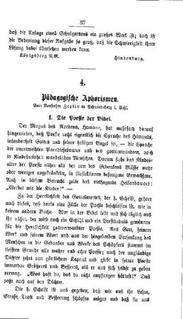 Pädagogische Aphorismen