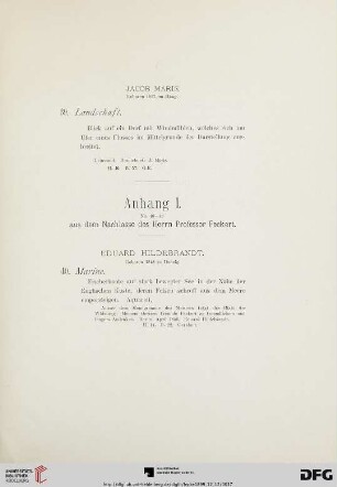 Anhang I (Nr. 40-67)