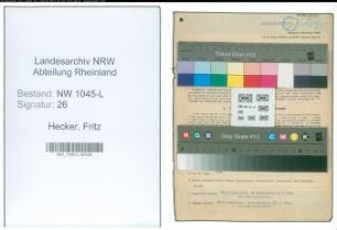 Entnazifizierung Fritz Hecker , geb. 09.09.1893 (Amtsgerichtsrat)