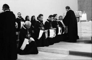 Freiburg: Konviktskirche, Aufnahme der Postulanten in den Ritterorden