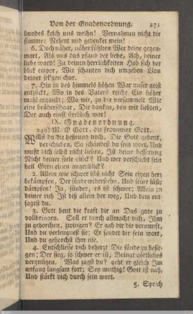 IX. Gnadenordnung.