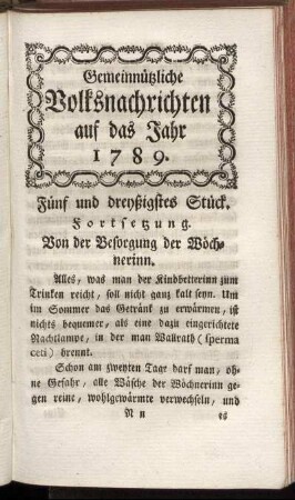 Fünf und dreyßigstes Stück
