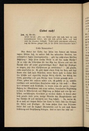 244-250, 37. Liebet euch!