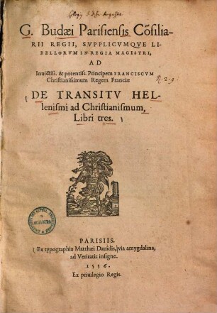 De transitu Hellenismi ad Christianismum : libri tres