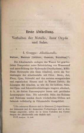 Anleitung zur chemischen Analyse : zum Gebrauche im chemischen Laboratorium zu Giessen