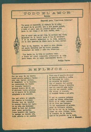 Todo el amor : Soneto. Especial para "Canciones Selectas"