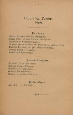 Vorort des Vereins