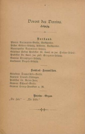 Vorort des Vereins