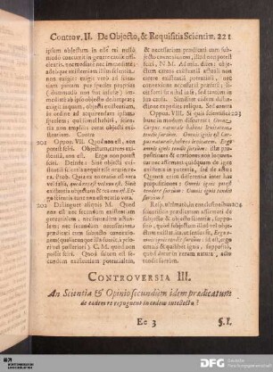 Controversia III.