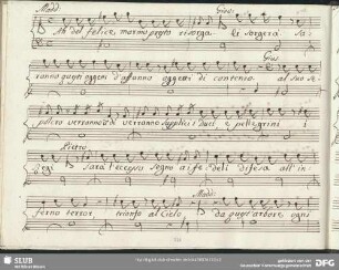 Recitativo: Ah del felice marmo presto