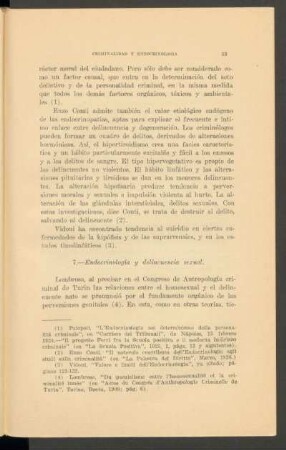 7. - Endocrinología y delincuencia sexual.
