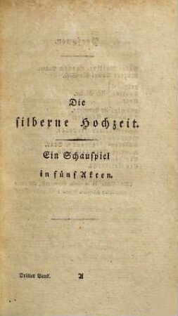 Neue Schauspiele, 3