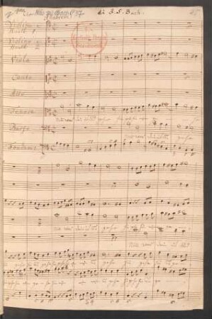 Nimm was dein ist und gehe hin. Auszüge; Coro, orch; h-Moll; BWV 144; BC A 41