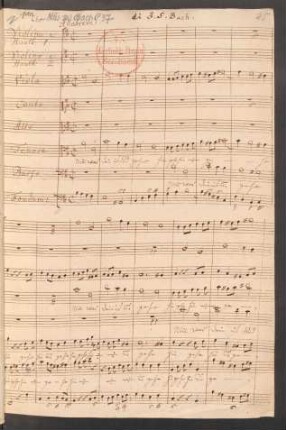Nimm was dein ist und gehe hin. Auszüge; Coro, orch; h-Moll; BWV 144; BC A 41