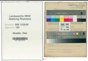 Entnazifizierung Alex Mueller , geb. 19.01.1911 (Bahnbeamter)