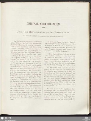 Original-Abhandlungen