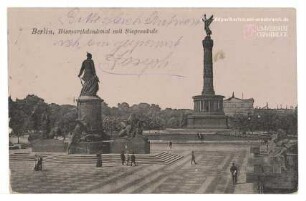 Berlin. Bismarckdenkmal mit Siegessäule