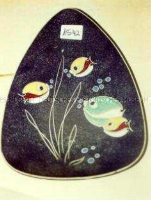 Wandkeramik mit Fischen