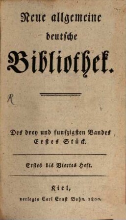 Neue allgemeine deutsche Bibliothek. 53. 1800