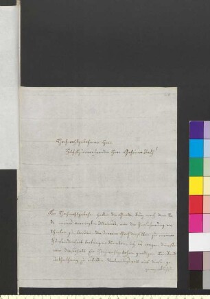 Brief von Batsch, Sophie Karolina Amalie an Goethe, Johann Wolfgang von