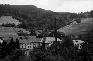 Freiburg i. Br.: Papierfabrik Flinsch vom Hochaus in der Runzstraße