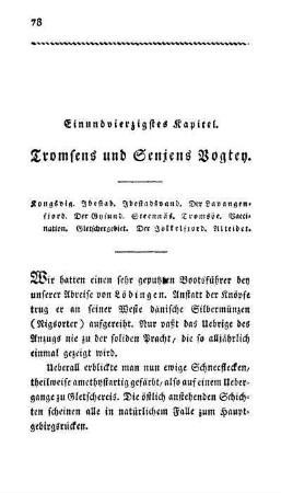 Einundvierzigstes Kapitel. Tromsens und Senjens Vogtey