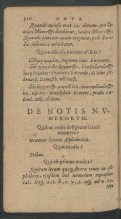 De Notis Numerorum.