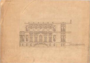 Voit, August von; München, Maximilianstr.; Wohnbauten - Aufriss