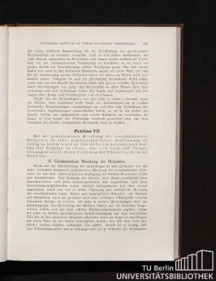 Richtlinie VII. [Durchdachter Aufbau als Voraussetzung für die Bildung harmonischer Anpflanzungen.]