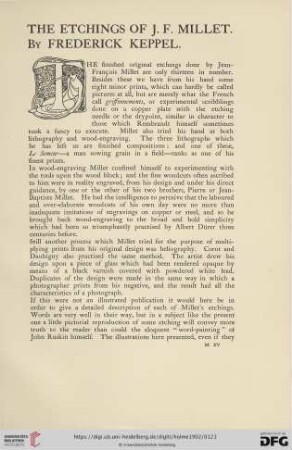 The Etchings of J.F. Millet