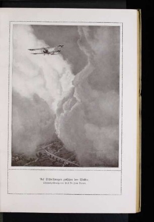 Auf Schleichwegen zwischen den Wolken. : Originalzeichnung von Prof. M. Zeno Diemer.