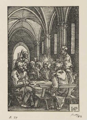 Abendmahl, Blatt 1 der Folge "Passion Christi"