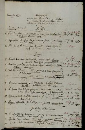 Verzeichniß einiger von Bauer und Comp. aus Strasburg übersandten französischen Continuationen und neuen Büchern.