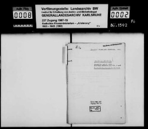 Selb, Helene geb. Ladenburg, Ehefrau des Dr. Emil Selb in Baden-Baden Schenkungsvertrag Lagerbuch-Nr. 3773 Mannheim