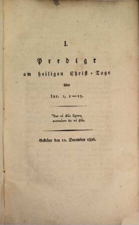 Auswahl einiger Predigten von Theologie-Studierenden auf der Universität Dorpat, welche bei der homiletischen Preisbewerbung in den Jahren 1826, 1827 und 1828 den Preis erhalten haben