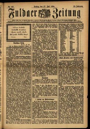Ausgabe vom Freitag, den 27. Juli 1894.