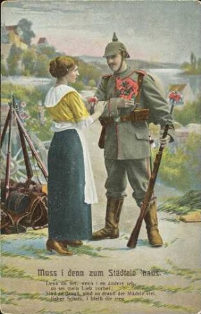 Muss i denn zum Städtele 'naus - Denk du net [...]