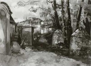 Holzstapel am Grundhof (Radebeul)