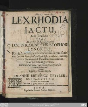 Lex Rhodia De Iactu