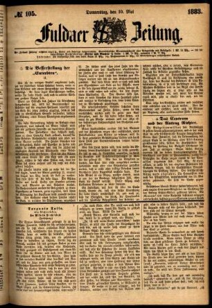 Ausgabe vom Donnerstag, den 10. Mai 1883.