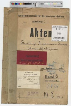 Flüchtlings- und Ausgewiesenen-Fürsorge. Nichtbeamte. Allgemein: Bd. 6
