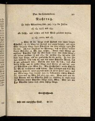 189, Nachtrag